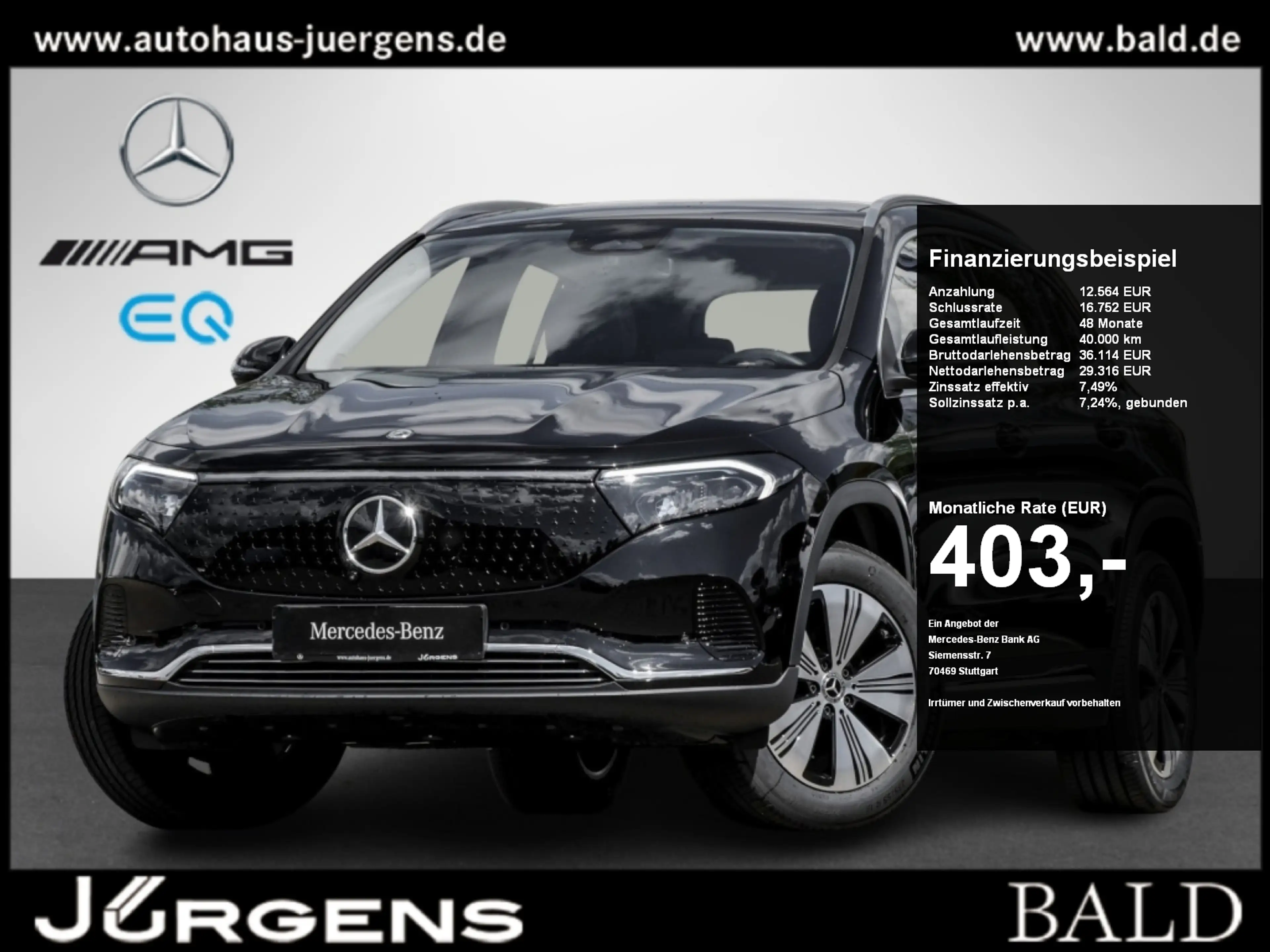 Mercedes-Benz EQA 300 4M Progressive/Pano/360/Ambi/Totw/LED/18
