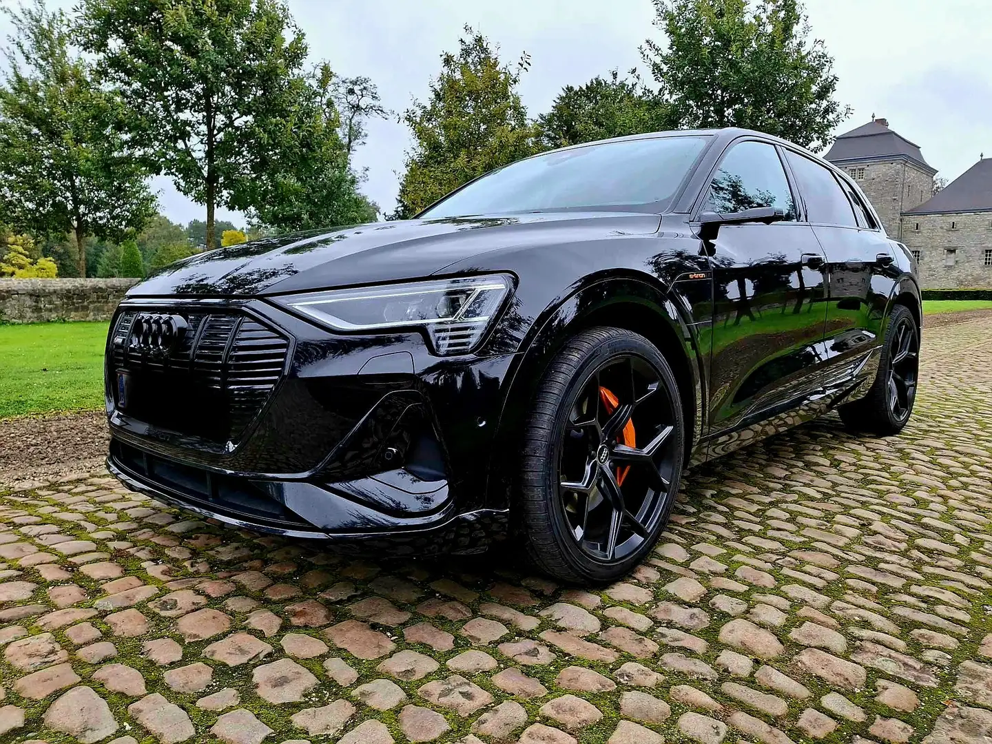 Audi Q8 e-tron 106kWh 55 Quattro S line Fekete - 2