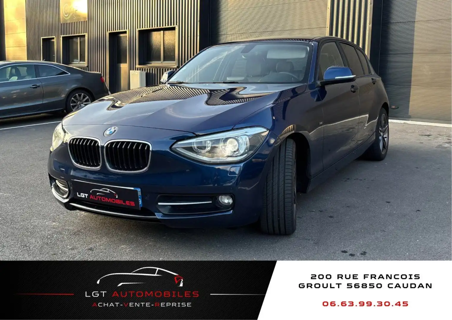 BMW 118 II (F21/20) 118d 143ch Sport 5p Bleu - 1