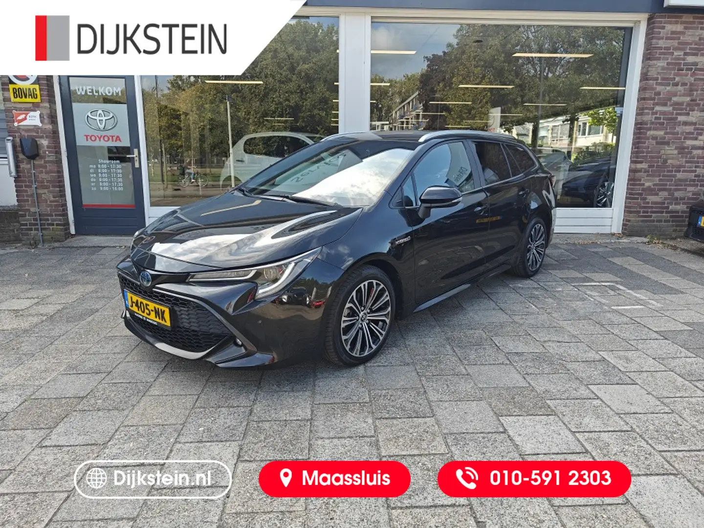 Toyota Corolla TS 1.8 Hybrid Bns Plus Zwart - 1