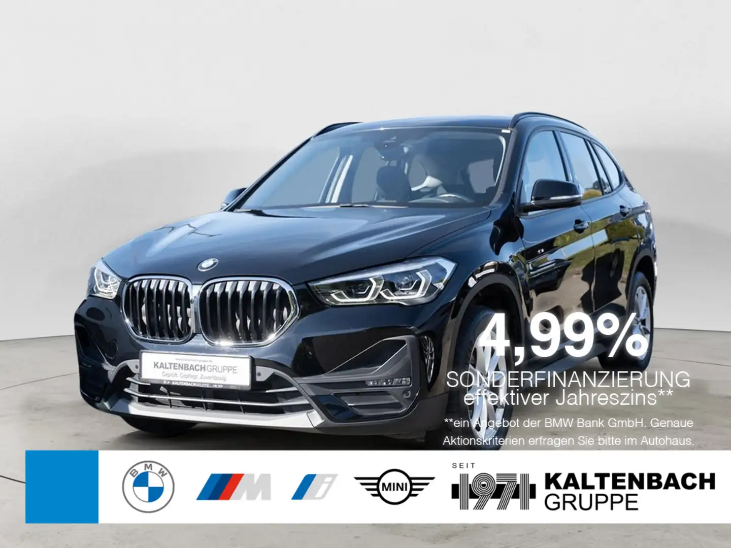 BMW X1 sDrive 18d Advantage AHK NAVI LED SHZ PDC Zwart - 1