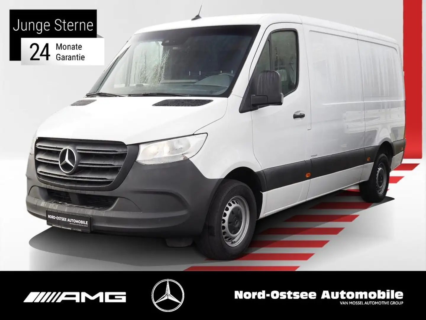 Mercedes-Benz Sprinter 316 L2H1 MBUX 10" KLIMA NAVI KAMERA AHK Blanc - 1