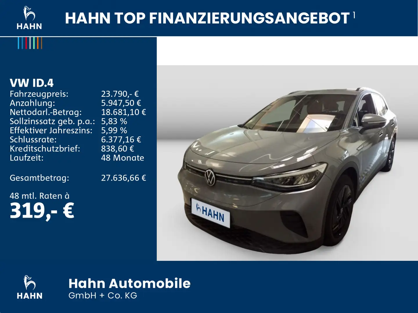 Volkswagen ID.4 Pro Performance Life ACC PDC Navi Climatr Grau - 2