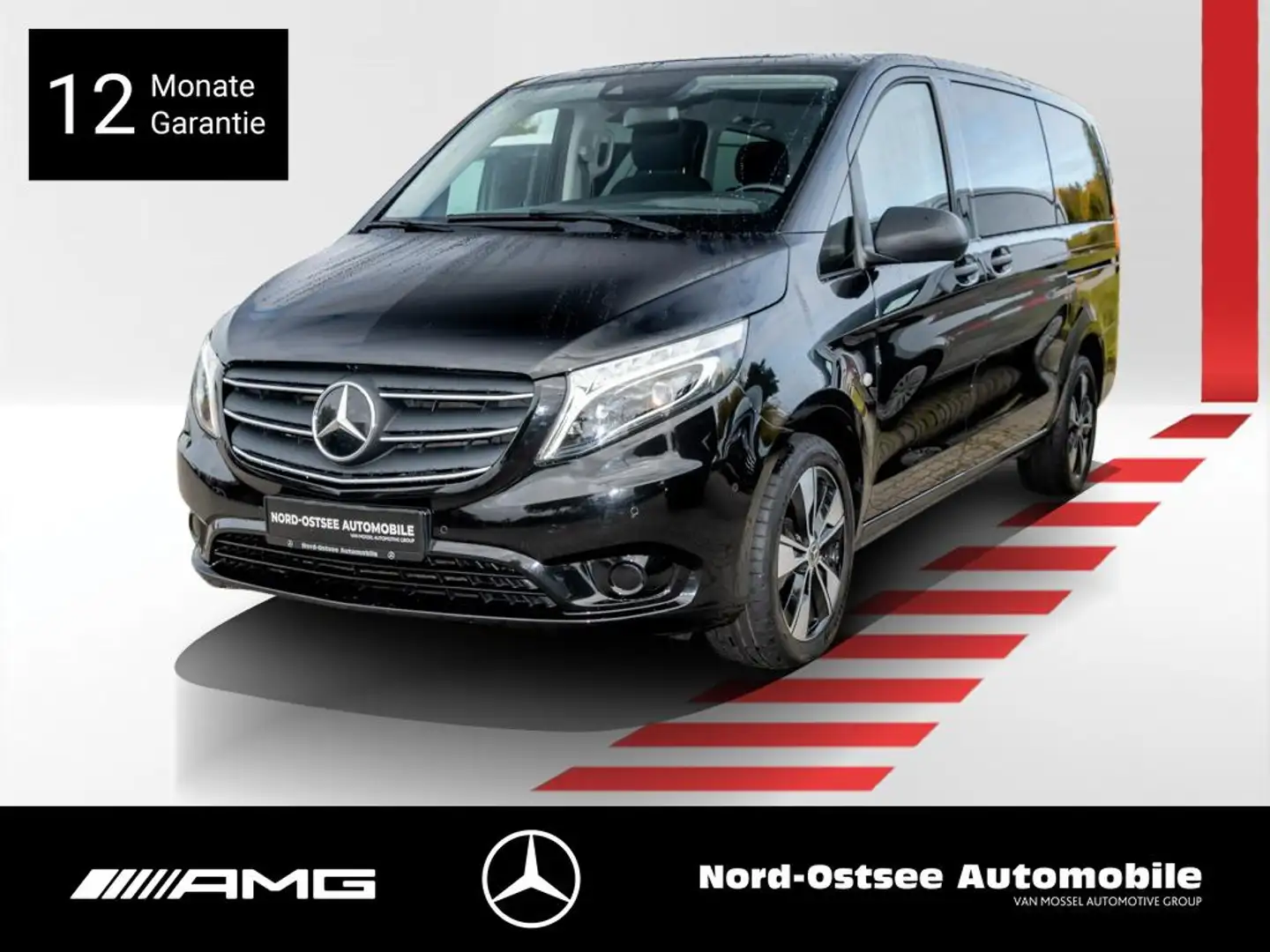 Mercedes-Benz Vito 116 Tourer Pro  LIEGEPAKET AHK STDHZG LED Nero - 1