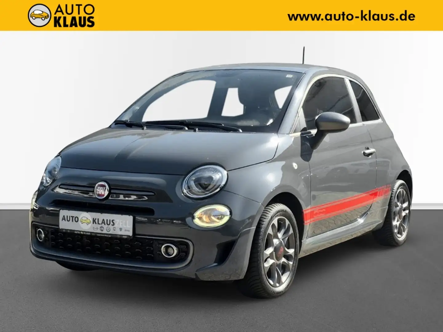 Fiat 500 1.2 S Tempomat CarPlay Klimaanlage Bluetooth Grijs - 1