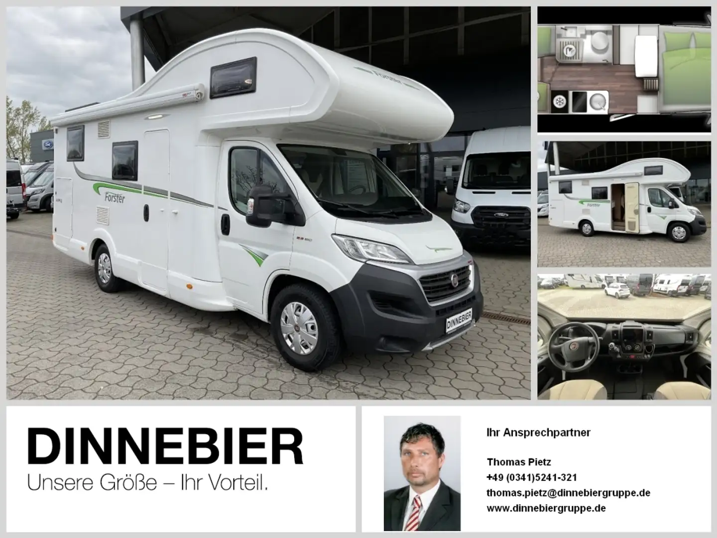 Forster A 699 EB; MAXI 4,4 t, Solar- und SAT-Anlage Wit - 1