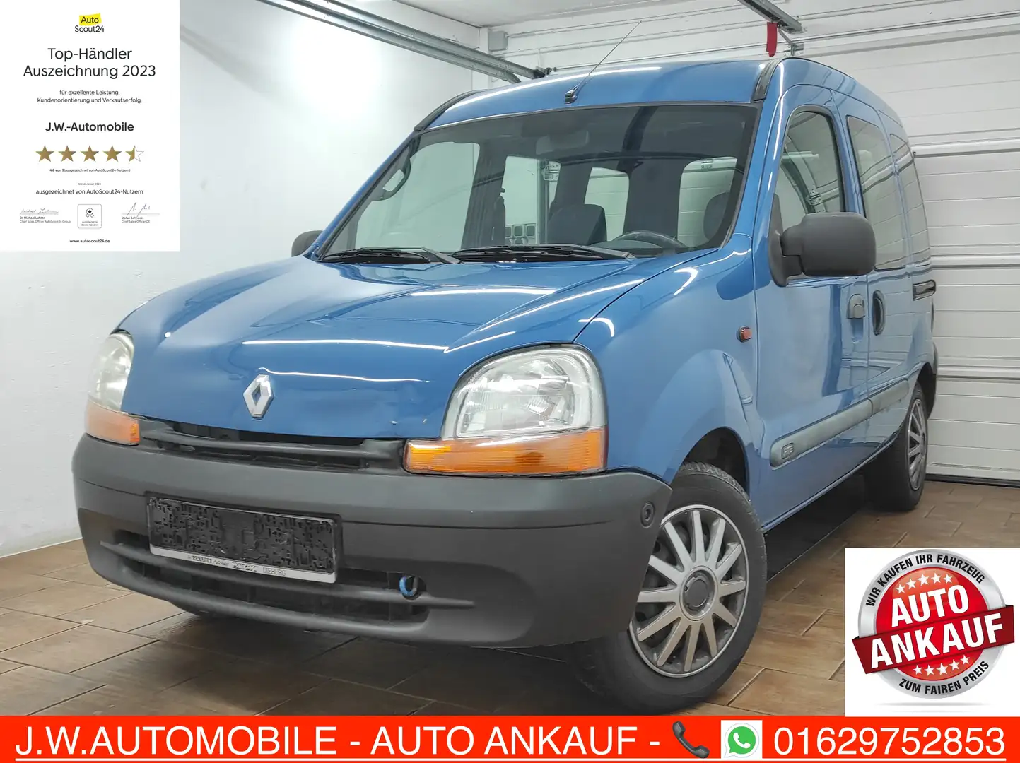 Renault Kangoo RT ALLWETTER 2xSCHIEBEDACH SCHIEBETÜREN SERVO Albastru - 2