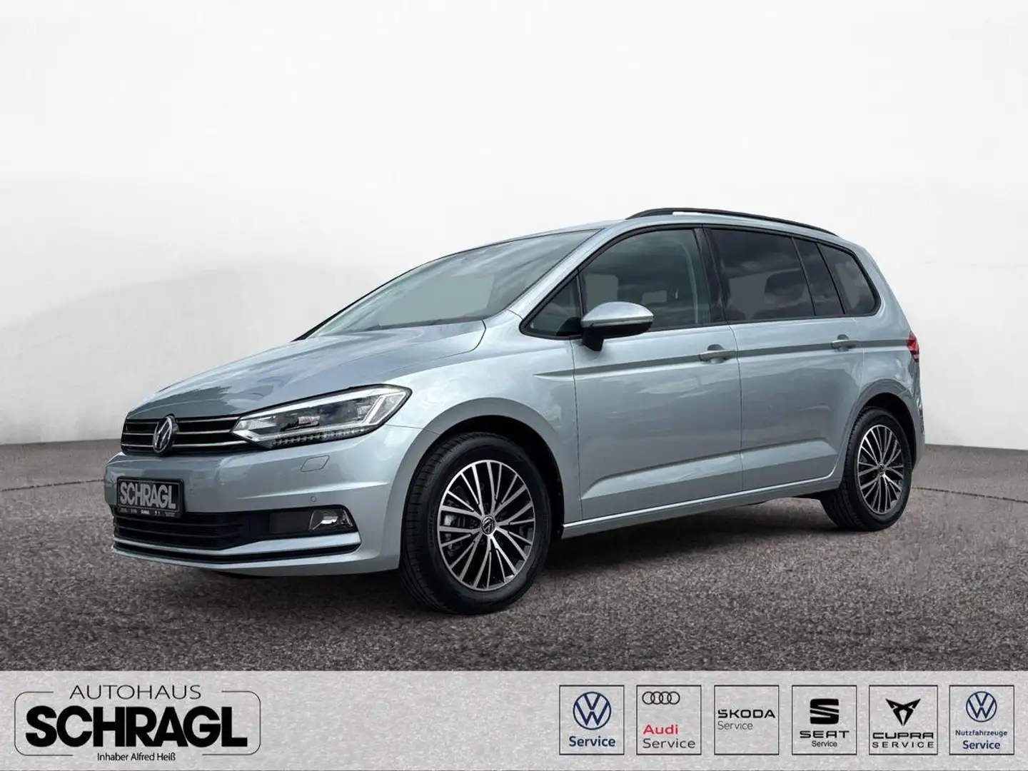 Volkswagen Touran 1.5 TSI DSG COMFORTLINE+LED+NAVI+7-SITZER Zilver - 1