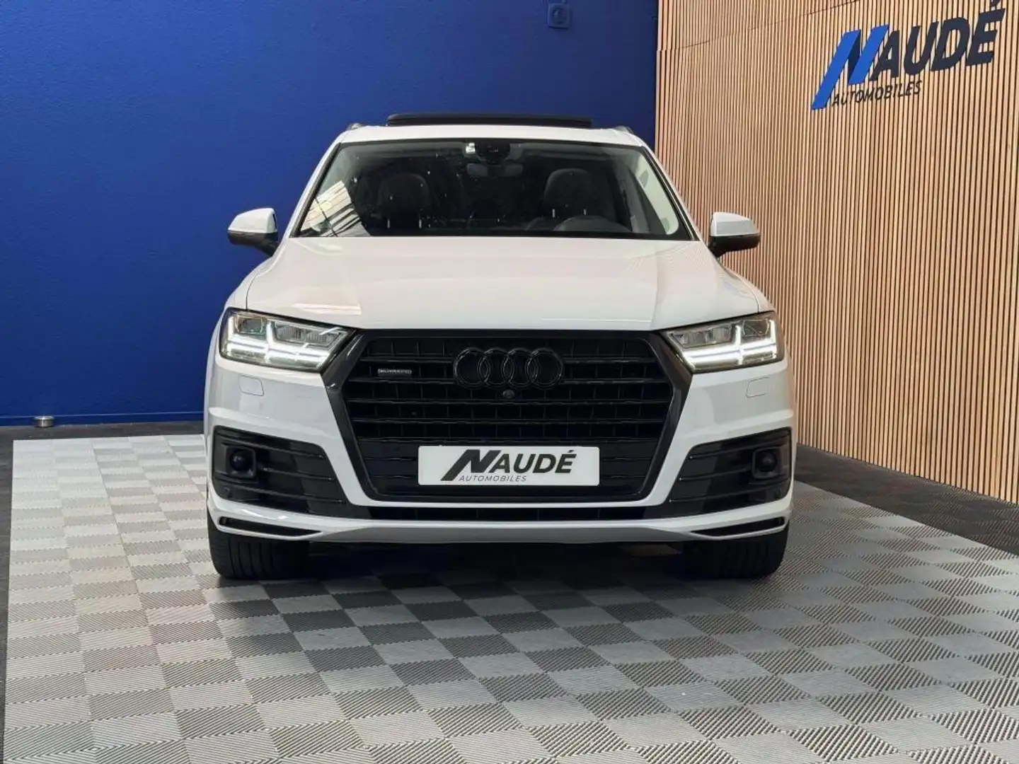 Audi Q7 V6 3.0 TDI 272 CH Tiptronic 8 AVUS EXTENDED PACK SLINE Quattro Weiß - 2