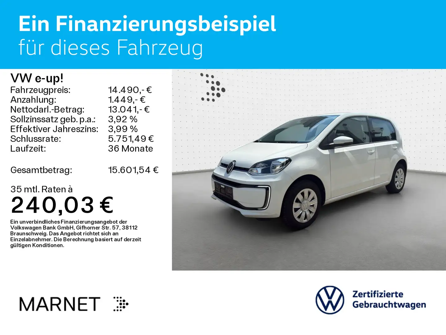 Volkswagen e-up! move *KAM*SHZ*GRA*MFL* Wit - 2