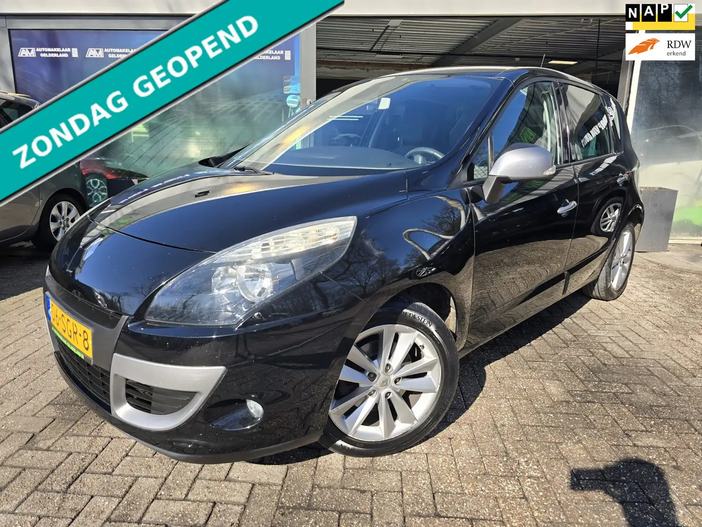 Renault Scenic 2.0 Parisienne | AUTOMAAT | 12MND GARANTIE | NW AP Zwart - 1