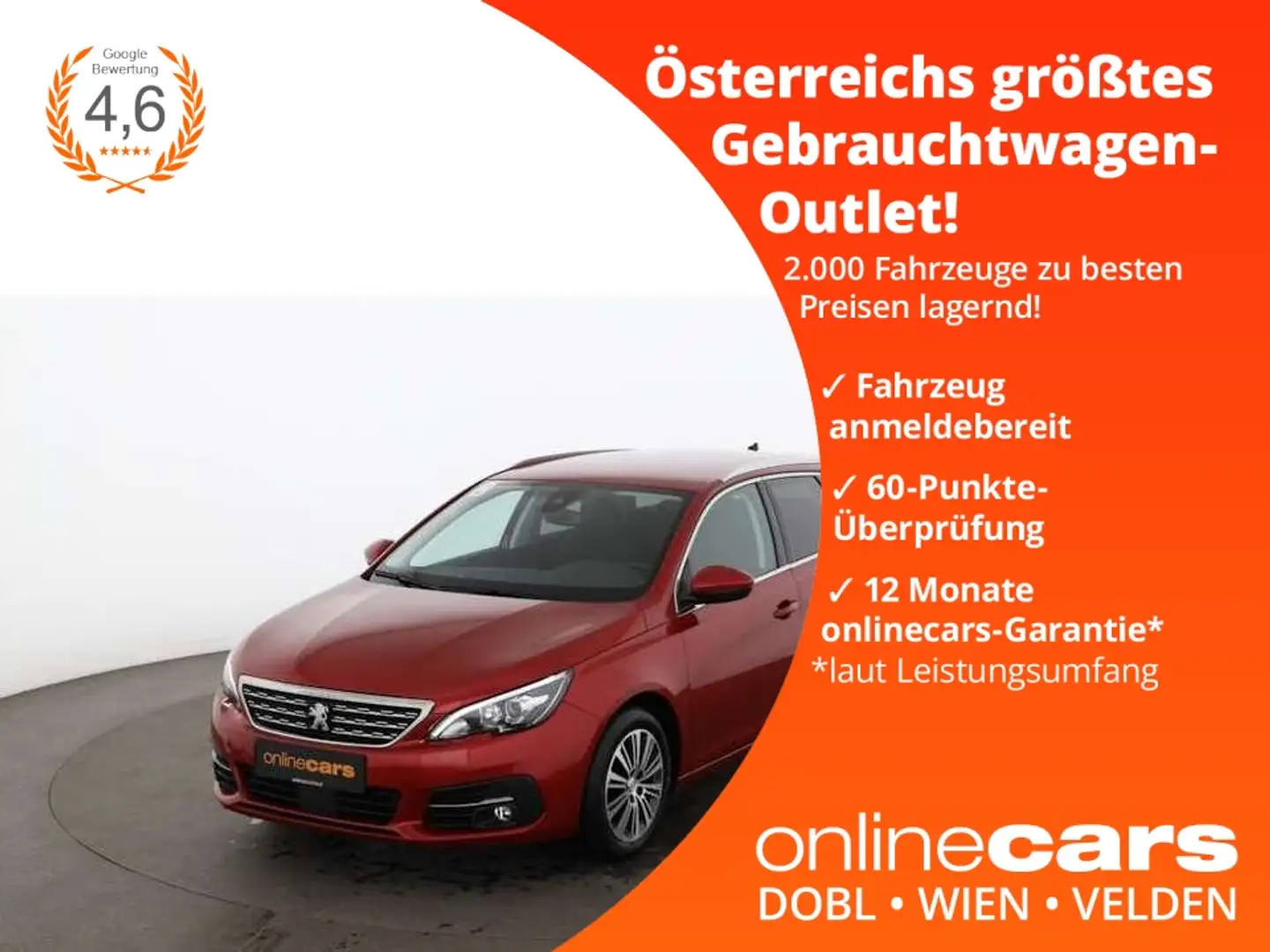 Peugeot 308 1.2 PureTech SW Allure Aut NAVI R-CAM ASSIST Rot - 1