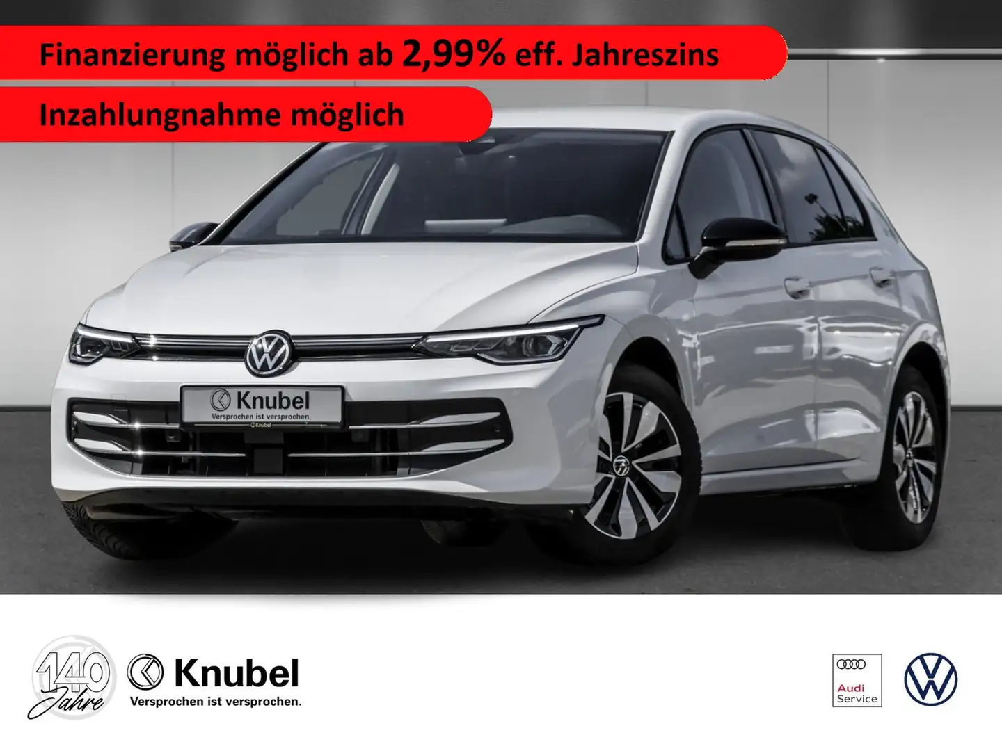 Volkswagen Golf VIII GOAL 2.0 TDI DSG LED+ Navi AHK TravelAss. Wit - 1