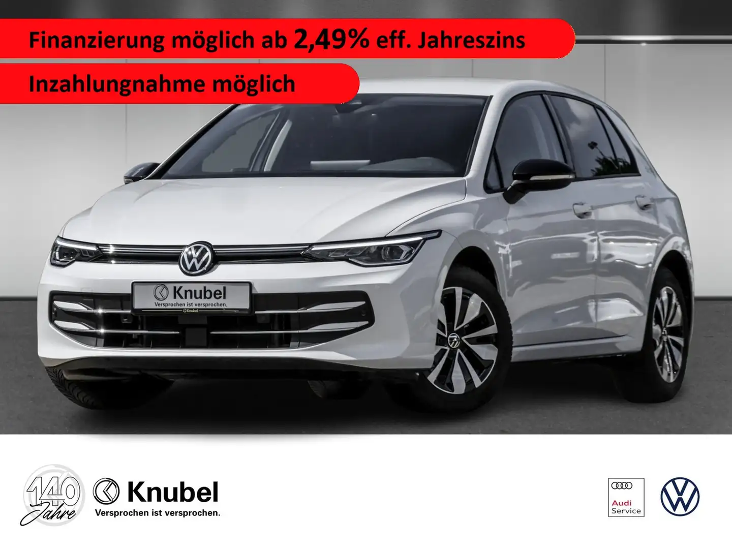 Volkswagen Golf VIII GOAL 2.0 TDI DSG LED+ Navi AHK TravelAss. Blanc - 1