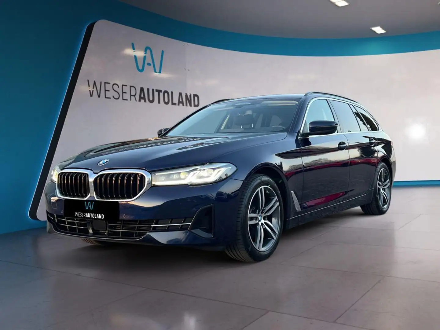 BMW 520 d xDrive Touring ACC LED LEDER VIRTUAL Bleu - 1