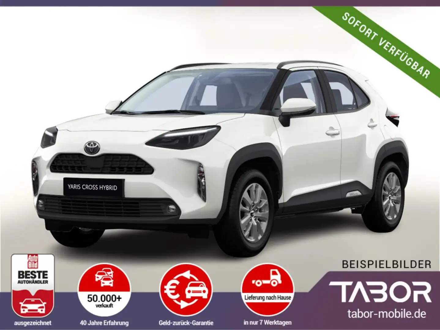 Toyota Yaris Cross 1.5 HEV 116 CVT Kam Sitzheizung ACC Weiß - 1
