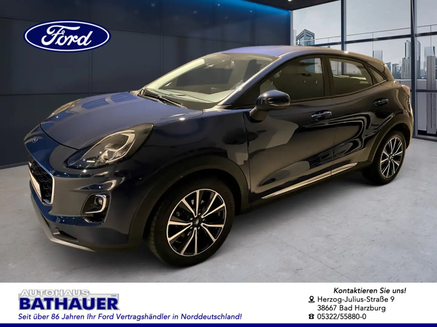 Ford Puma 1.0 EcoBoost Hybrid Titanium Bleu - 1