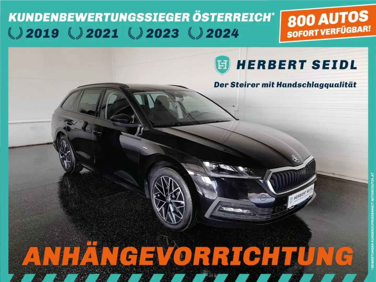Skoda Octavia Combi 2,0 TDI DSG *MATRIX-LED / 17 ZOLL / VIRTUELL / NAVI / AHV / SPORT MASSAGESITZE / KEYLESS* Schwarz - 1