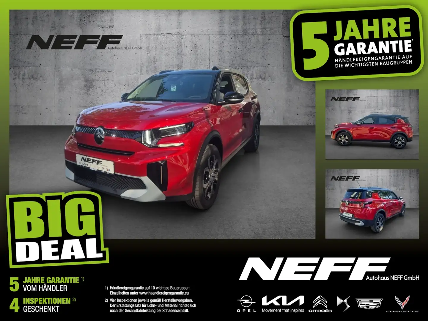 Citroen C3 Aircross I 100PS I PLUS KAM HUD SpurH LED Rot - 1