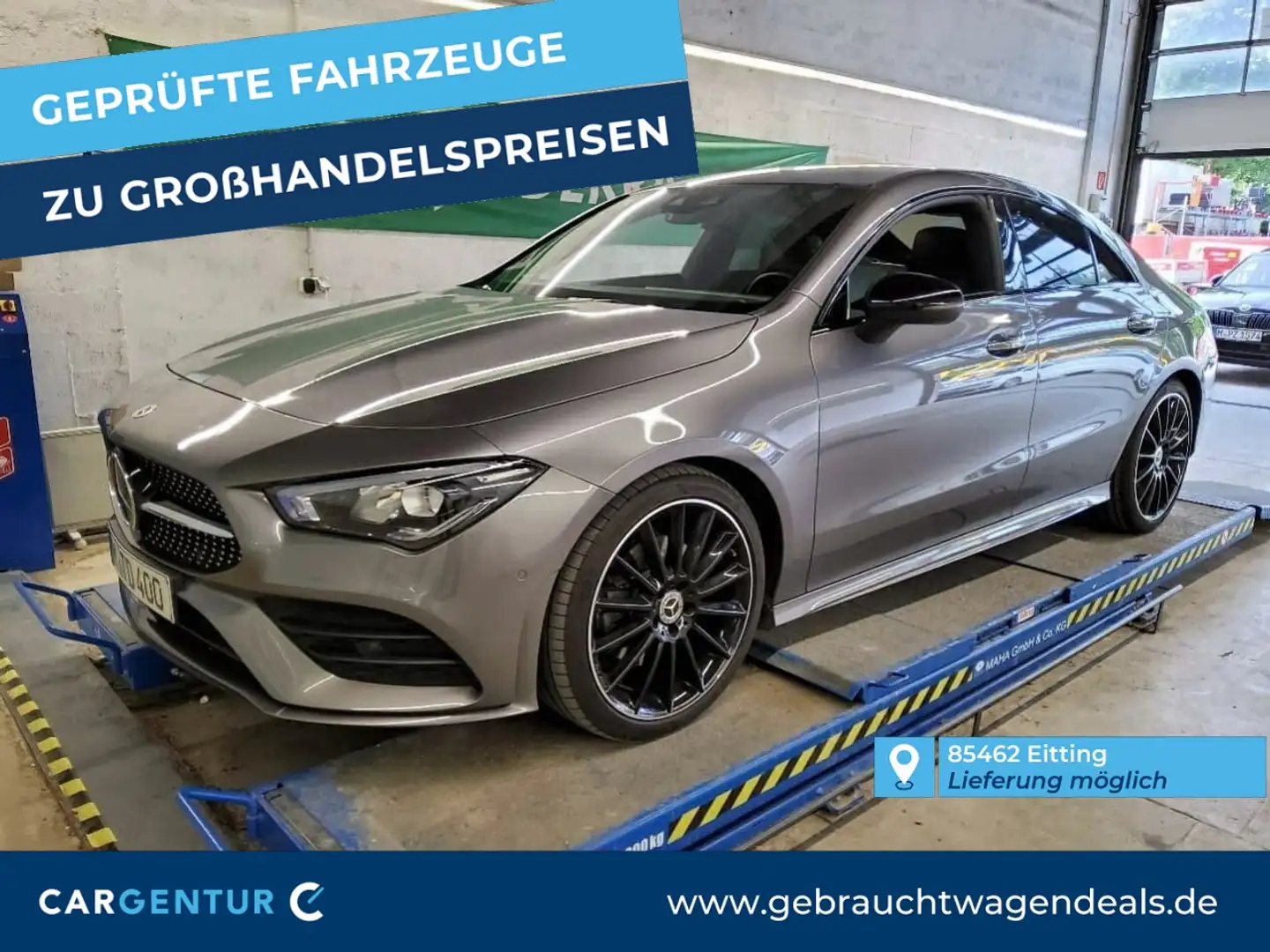 Mercedes-Benz CLA 220 d AMG Line Burmester Pano S-Dach SpoSi Gris - 1