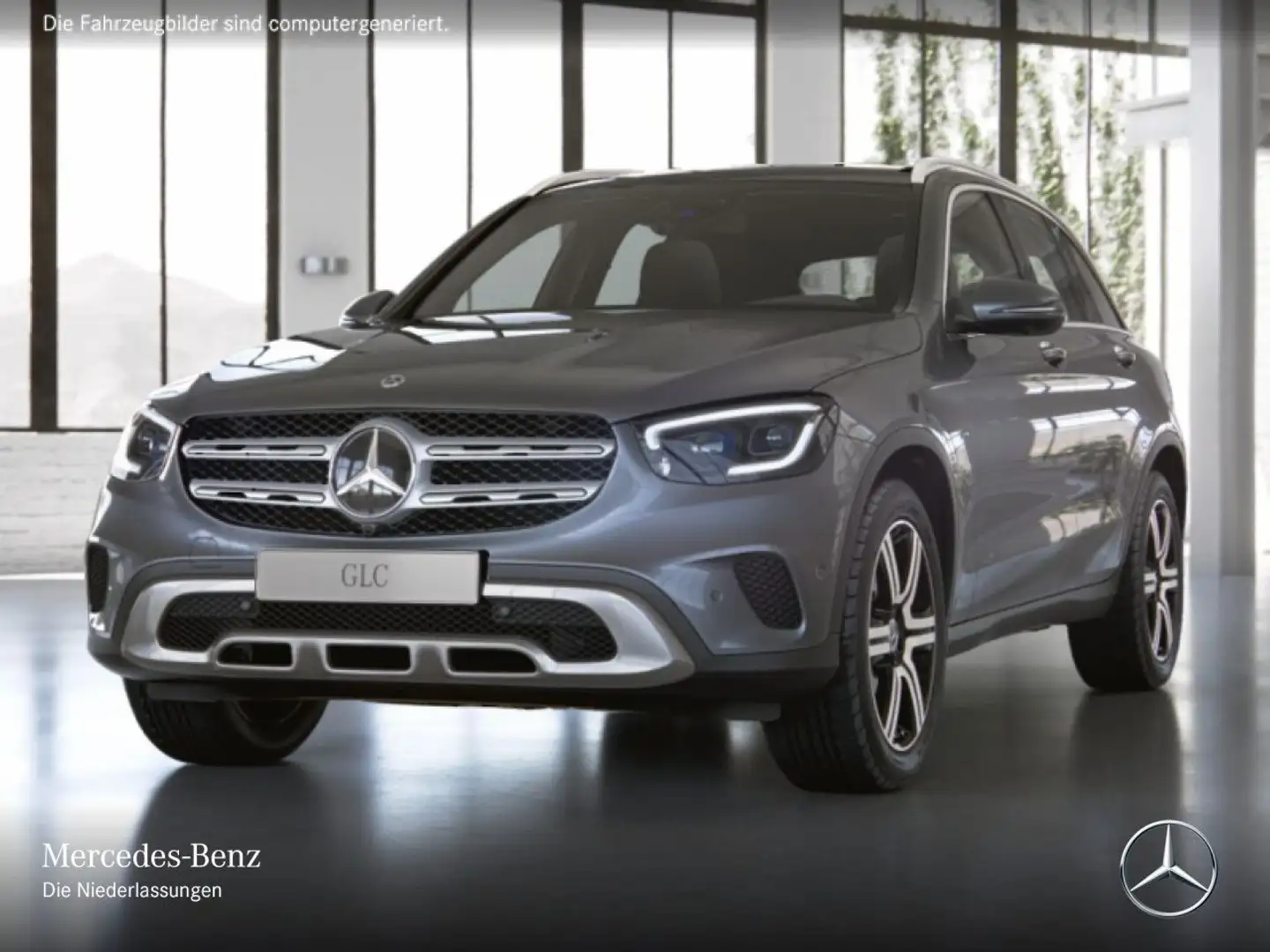 Mercedes-Benz GLC 300 e 4M PANO+360+MULTIBEAM+FAHRASS+BURMESTER Grau - 2