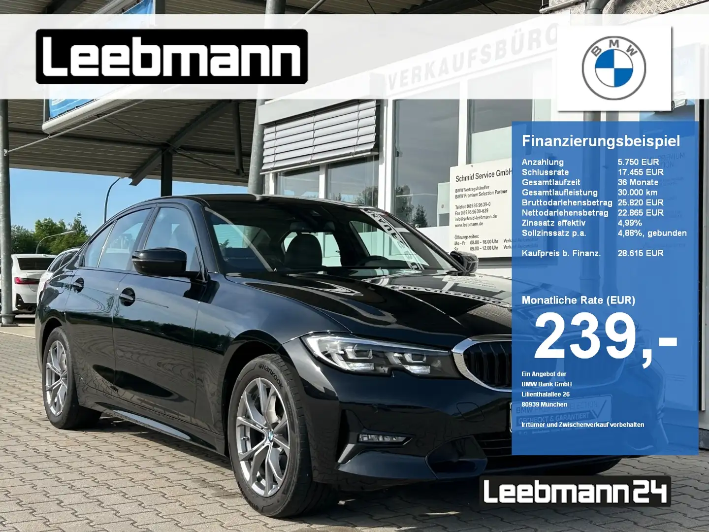 BMW 318 i Lim. Sport Line LC-PROF 2 JAHRE GARANTIE Noir - 1