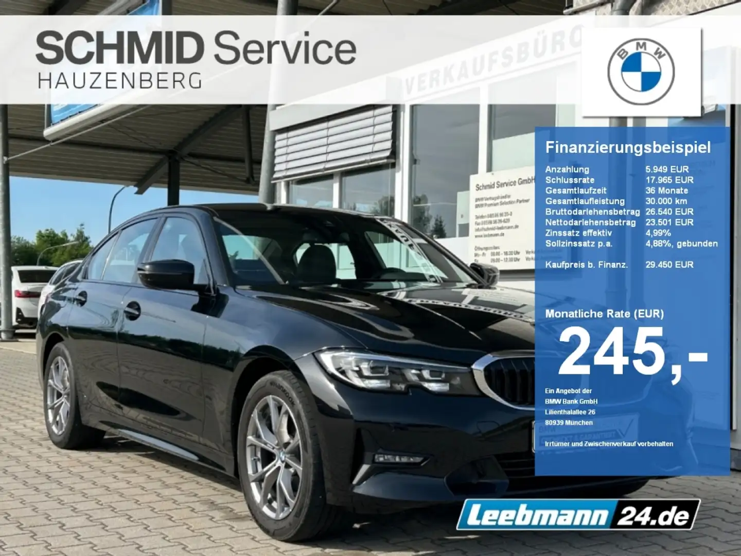BMW 318 i Lim. Sport Line LC-PROF 2 JAHRE GARANTIE Noir - 1