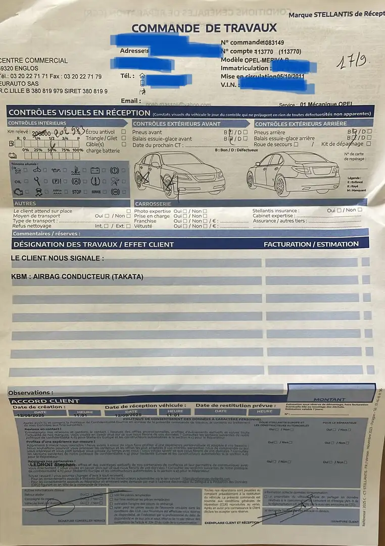 Opel Meriva Meriva 1.4 - 100 Twinport Enjoy Gris - 2