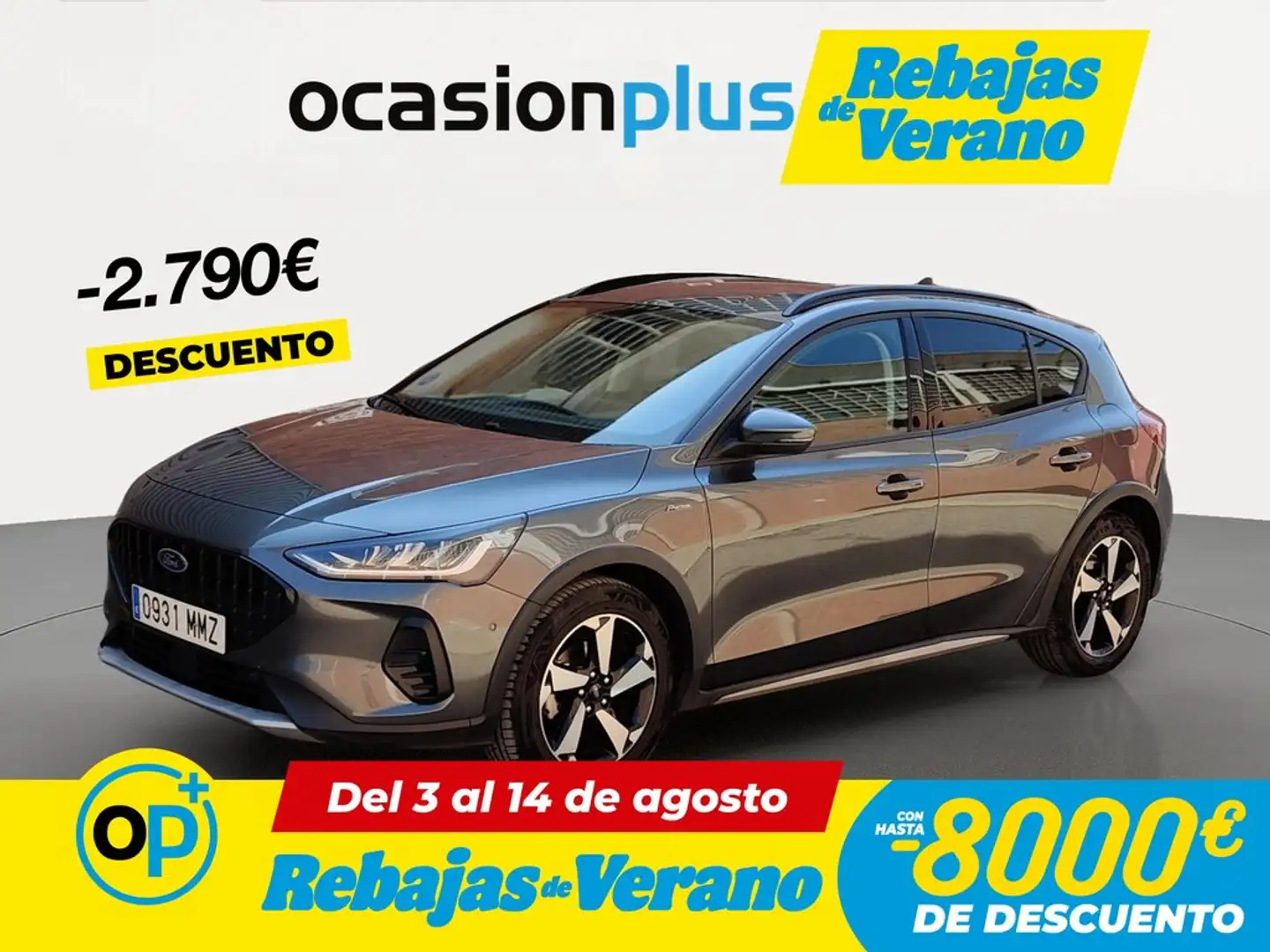 Ford Focus 1.0 Ecoboost MHEV Active 155 Aut. Gris - 1