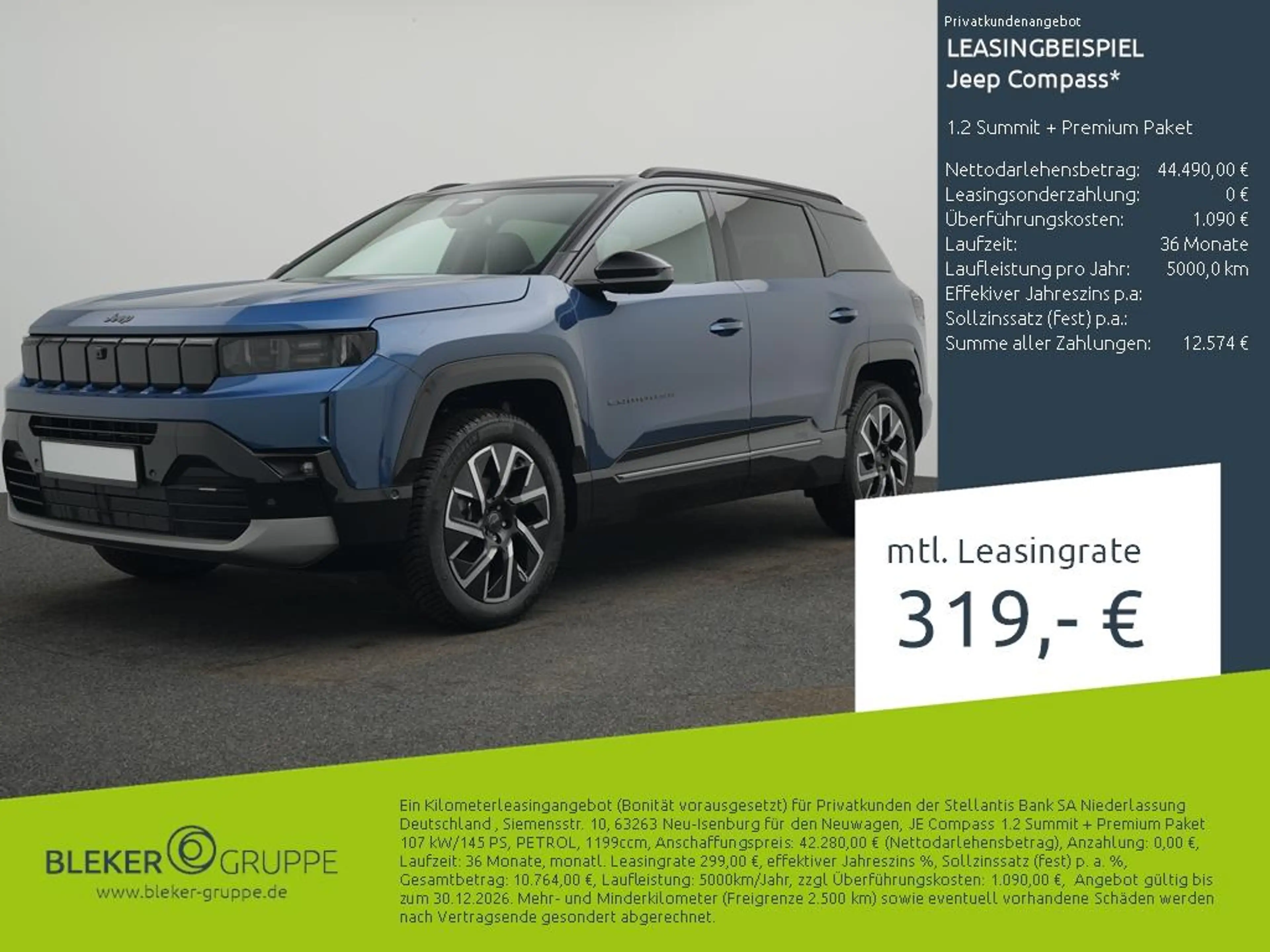 Jeep Compass 1.2 Summit + Premium Paket
