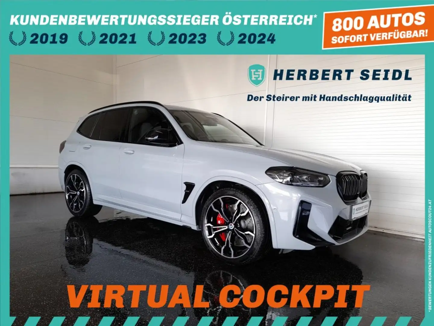 BMW X3 M COMPETITION 4x4 Aut *21 ZOLL / M COMPETITION PAKET / MATRIX LED / NAVI / AHV + 360° KAMERA / HEAD-UP / HK SOUND* Grau - 1