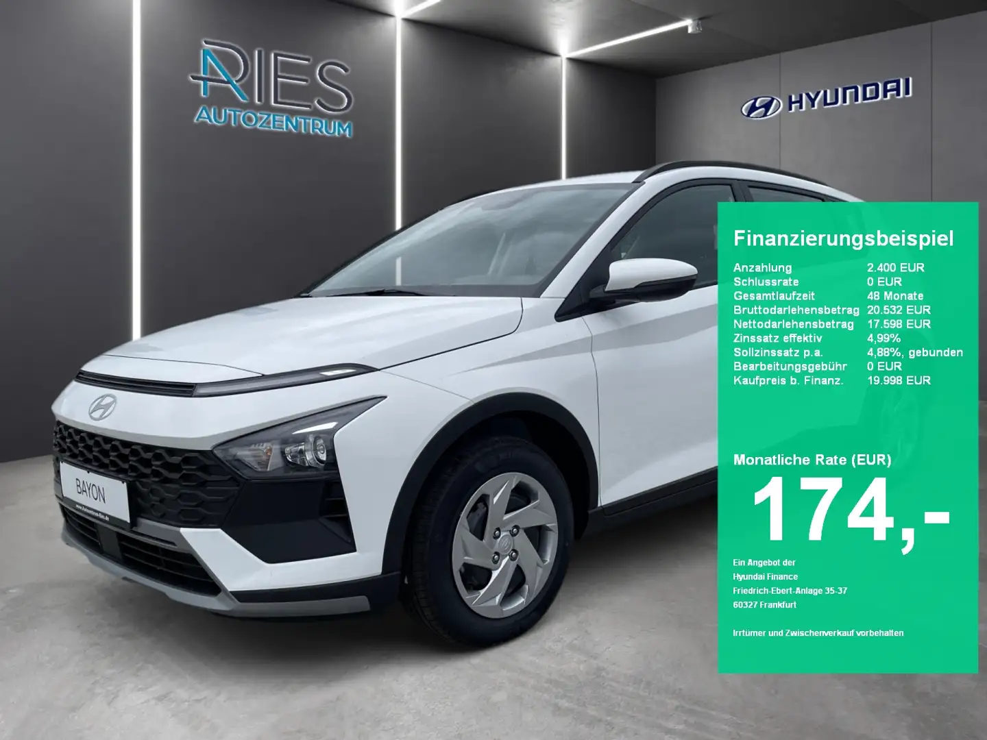 Hyundai BAYON 1.0 T-GDI Select Navi*Kam.*PDC*DynLicht Weiß - 1