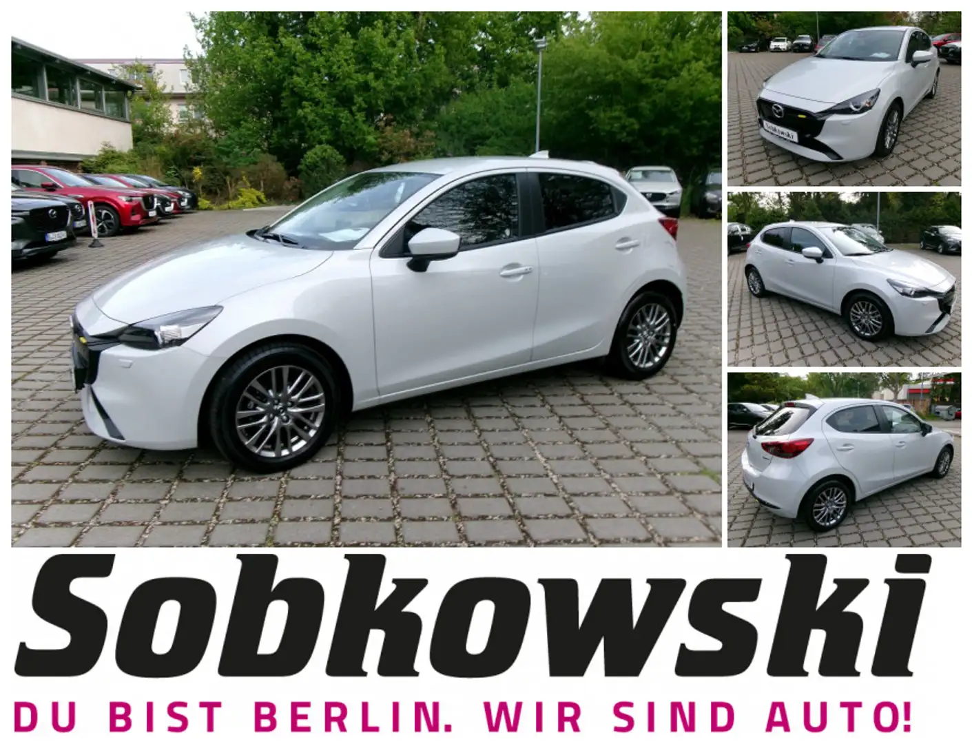 Mazda 2 1.5L e-SKYACTIV G 90ps EXCLUSIVE-LINE Blanc - 1