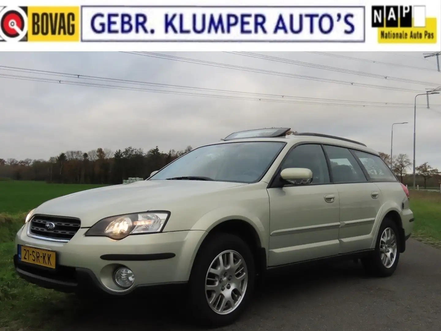 Subaru OUTBACK 2.5i Comfort, Pano, Cruise, ECC, Haak, 22x Beurt Geel - 1