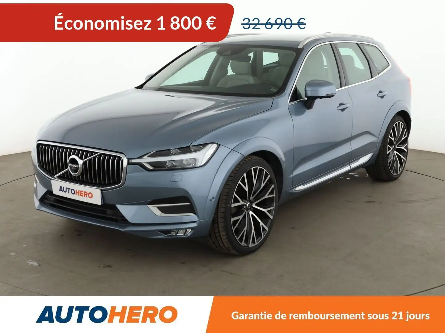 Volvo XC60 2.0 B5 AWD Inscription Luxe Geartronic 8 Bleu - 1
