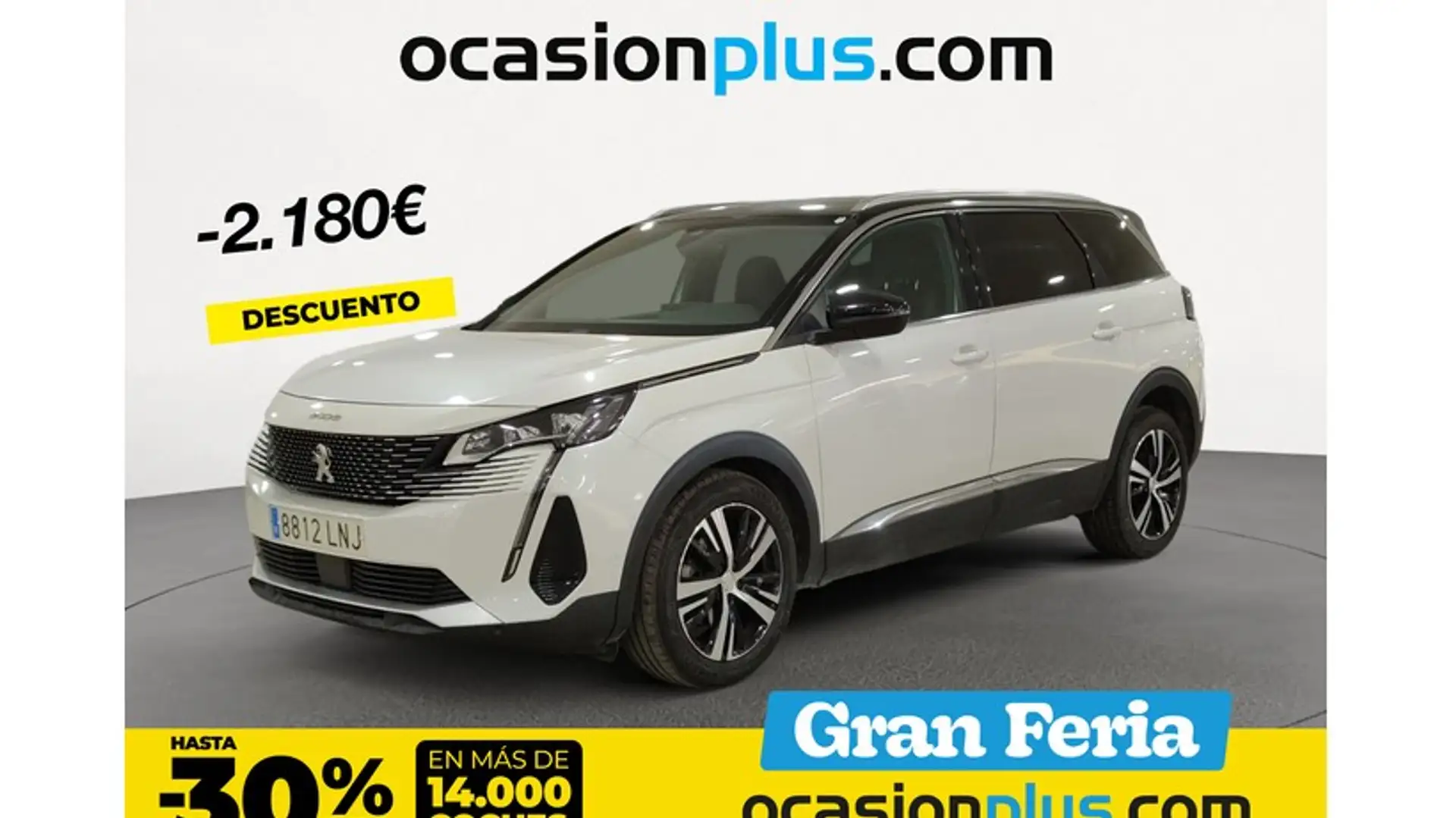 Peugeot 5008 1.6 BlueHDi Style 7 pl. EAT6 120 Weiß - 1