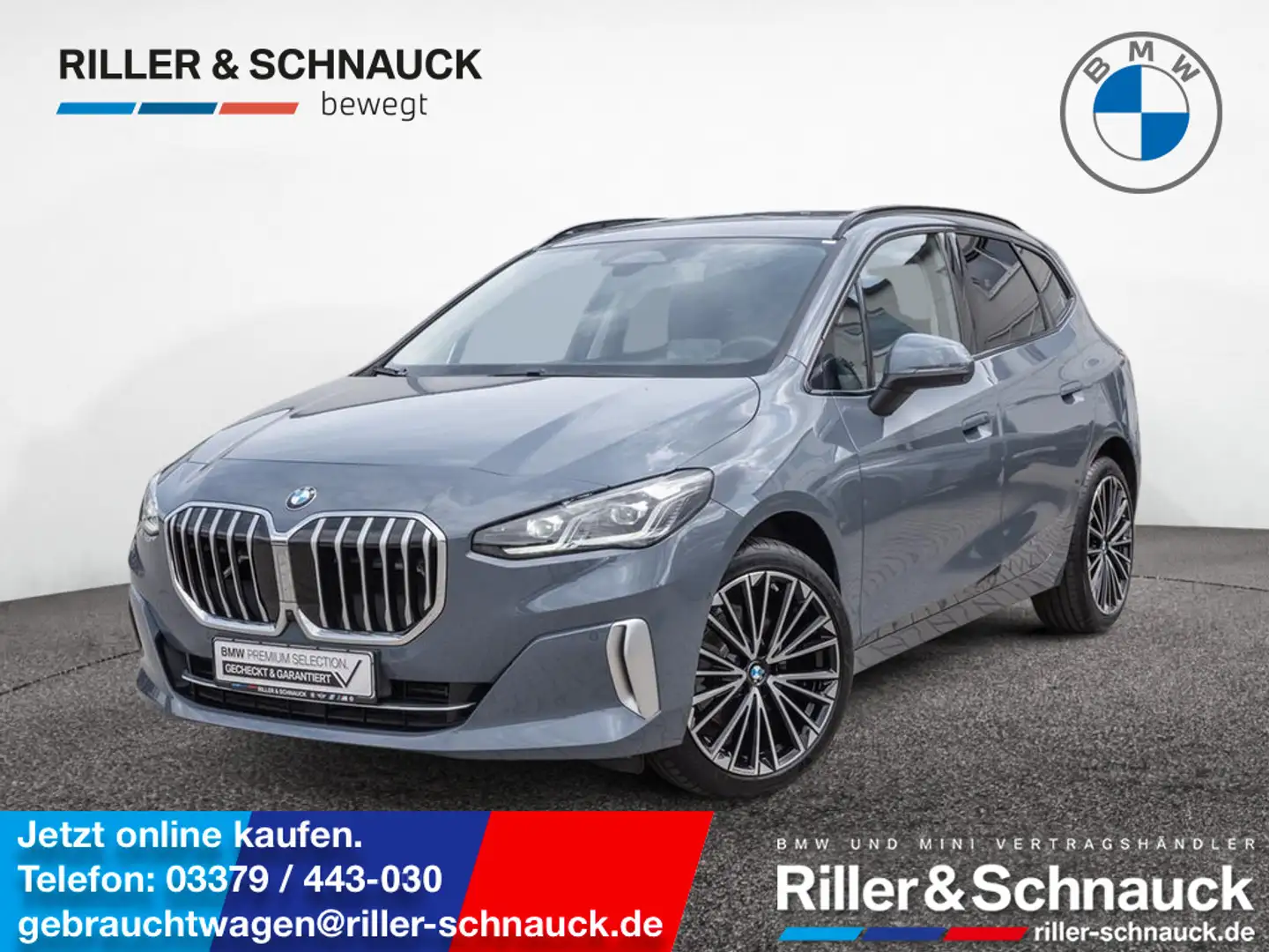 BMW 218 i Active Tourer Luxury Line ACC HUD 360° Gris - 1