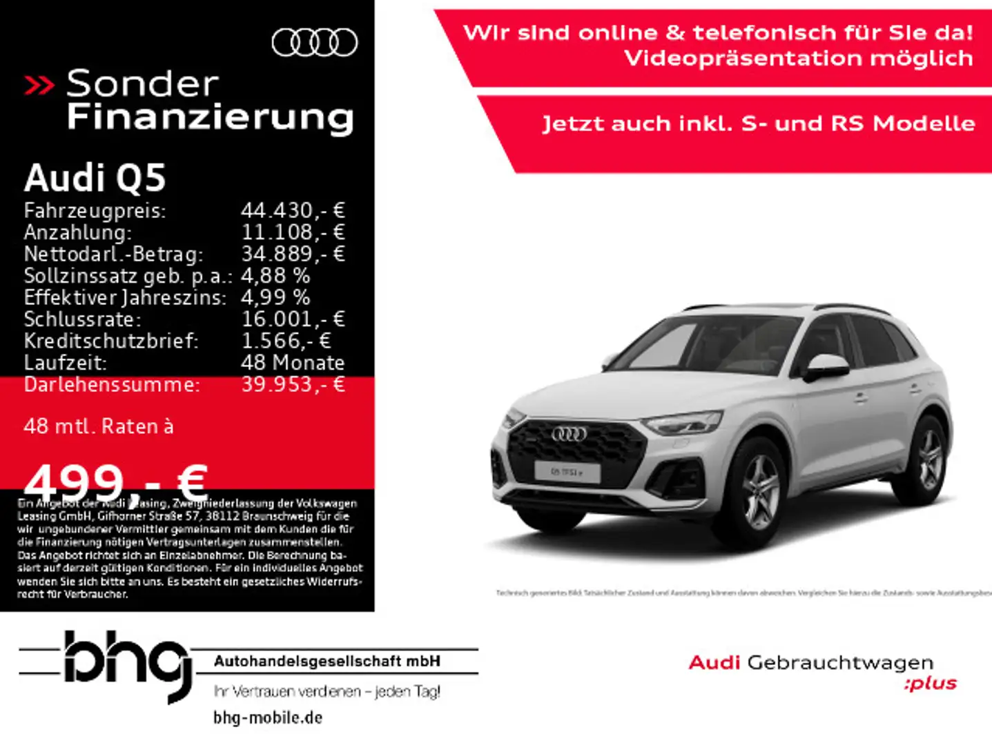 Audi Q5 55 TFSIe quattro S tronic S line Bianco - 1