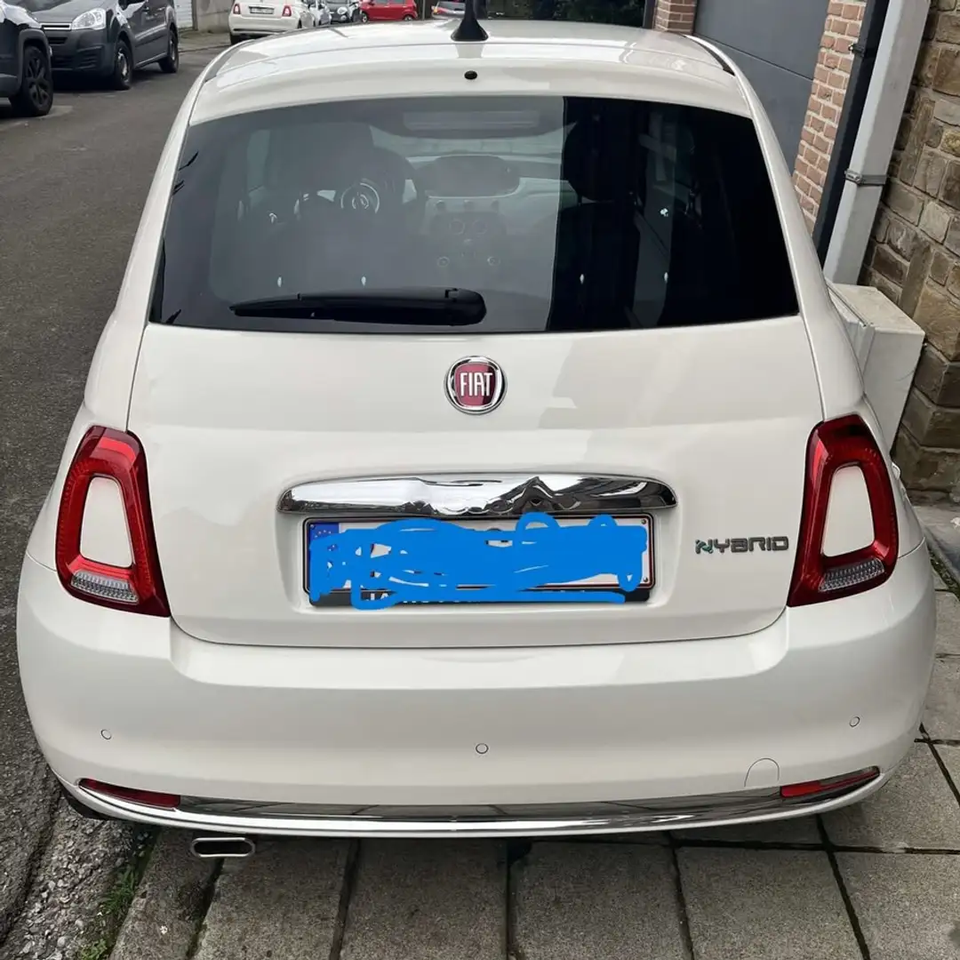 Fiat 500 500 1.0i MHEV Dolcevita Blanc - 2