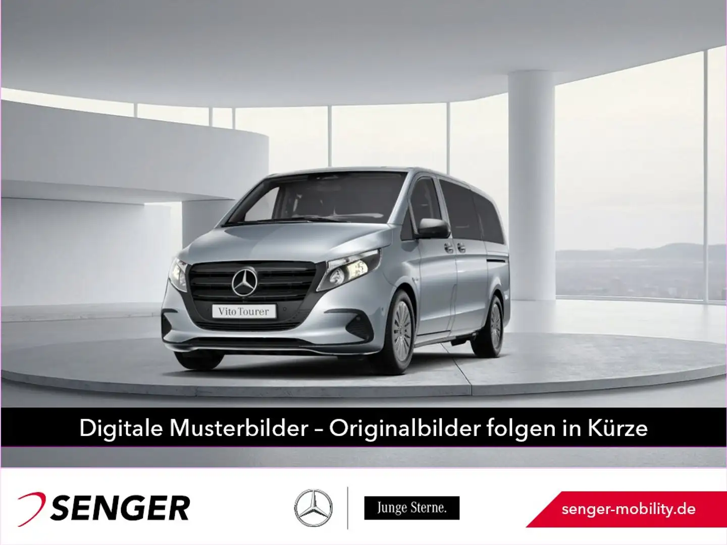 Mercedes-Benz Vito 116 CDI Tourer Pro lang 2xKlima Navi 9G Silber - 1