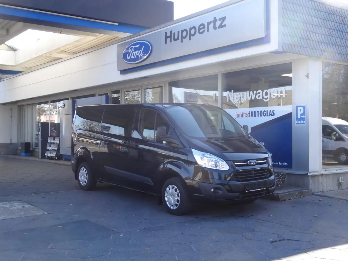 Ford Transit Custom L2 Kombi 8-Sitzer SHZ PDC 2xKlima Zwart - 1