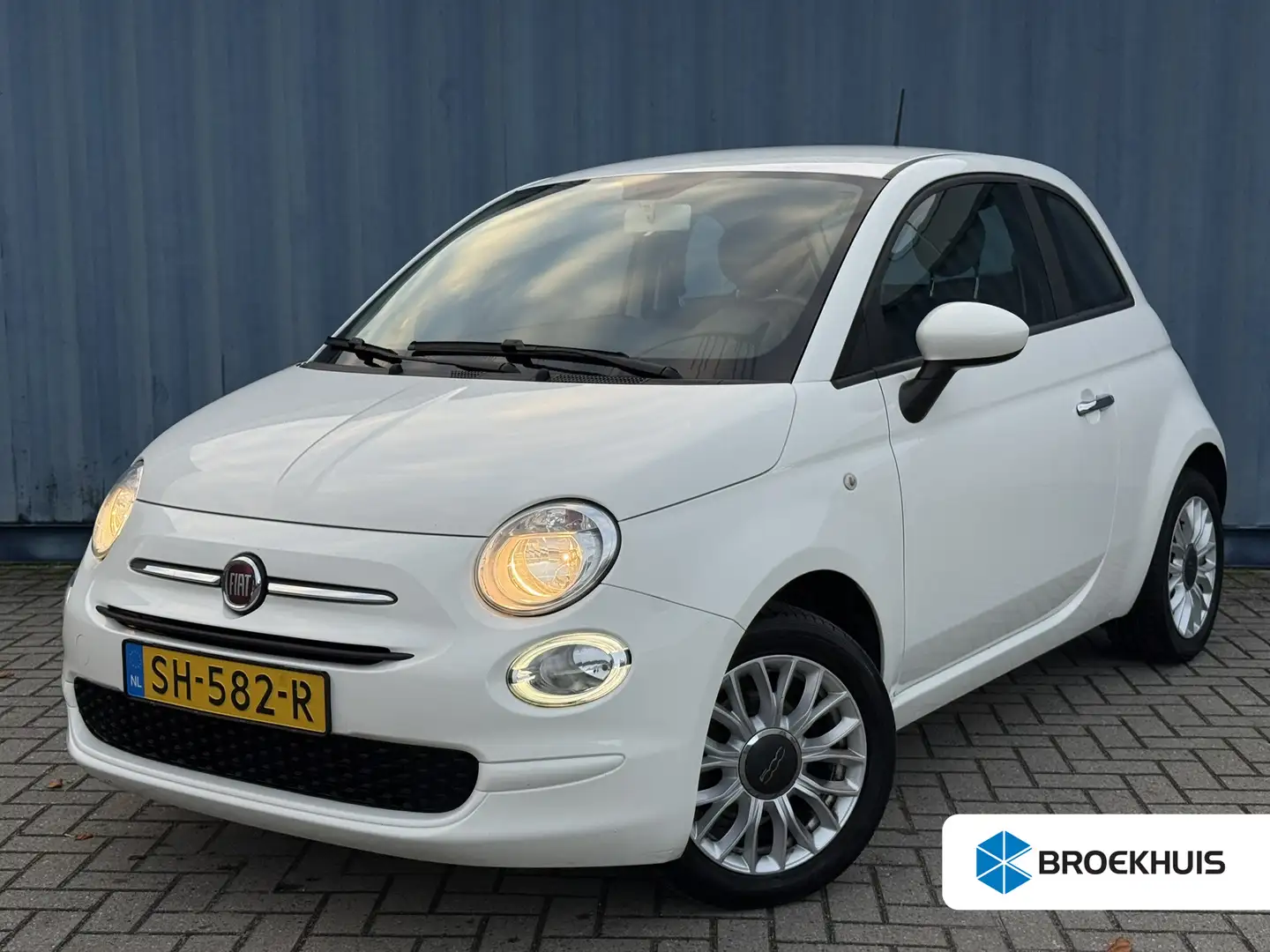 Fiat 500 1.2 Popstar | Airco | Cruise control | LED dagrijv Wit - 1
