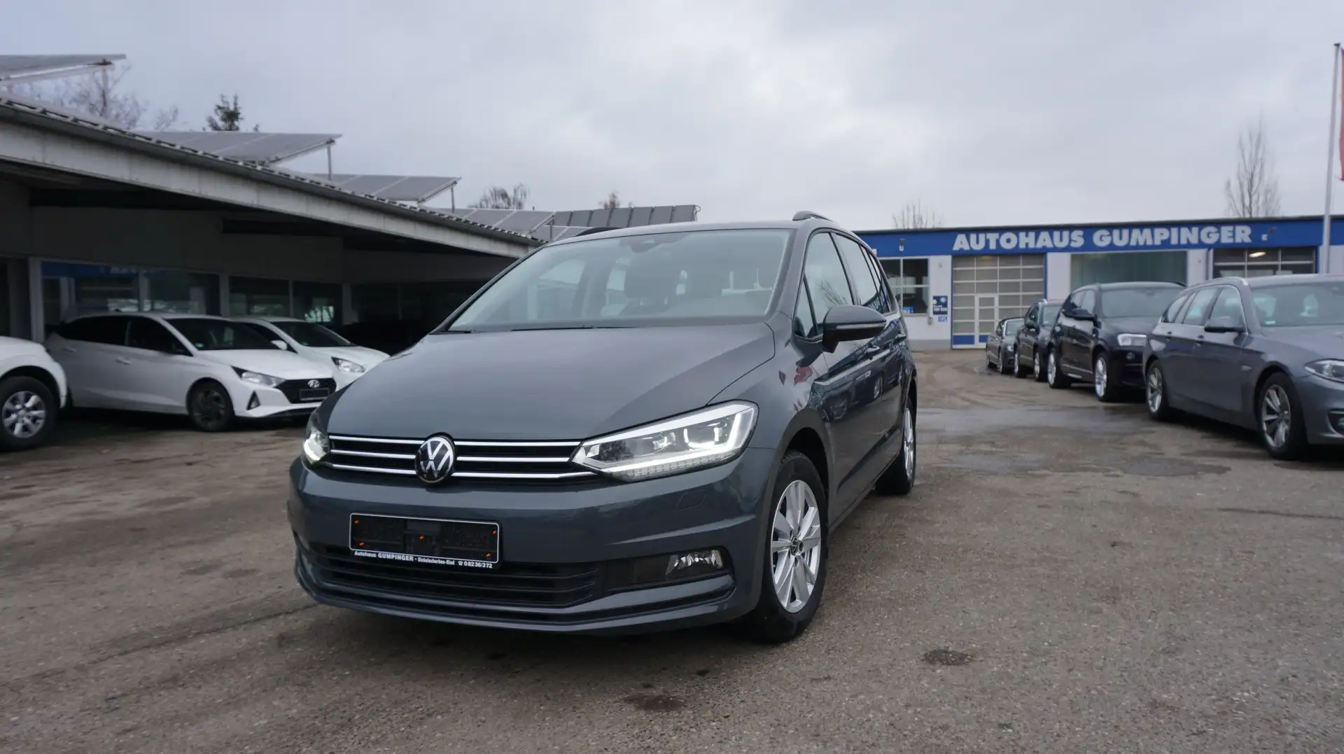 Volkswagen Touran 2.0 TDI SCR Comfortline ! LED ! Kurvenlicht ! 7 Si Gris - 1