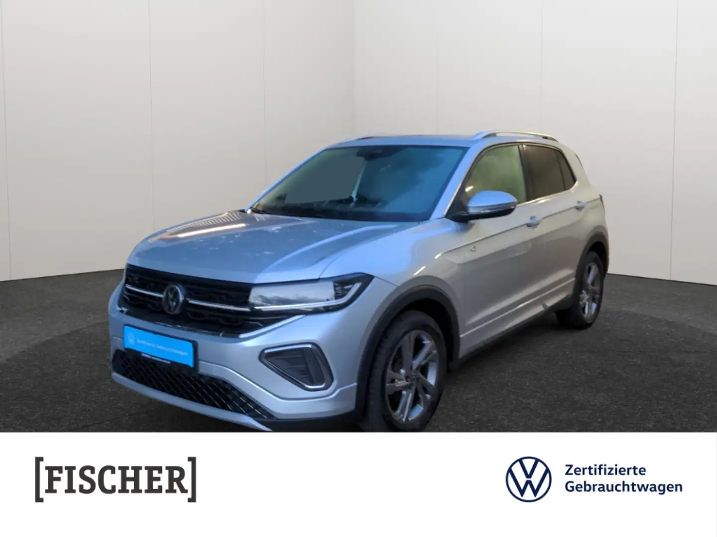 Volkswagen T-Cross 1.0TSI DGS R-Line LED Navi SHZ ACC App-Connect Silber - 1