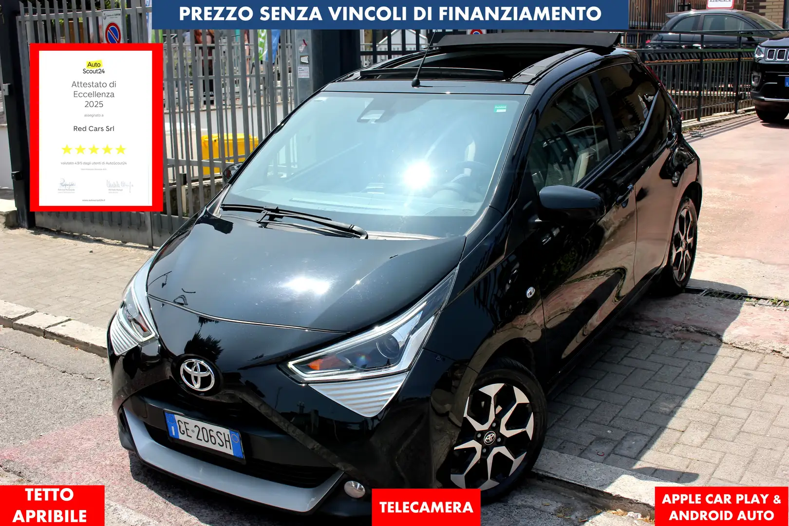 Toyota Aygo 5p 1.0 x-wave 72cv TETTO UNIPRO *PREZZO VERO* - 1