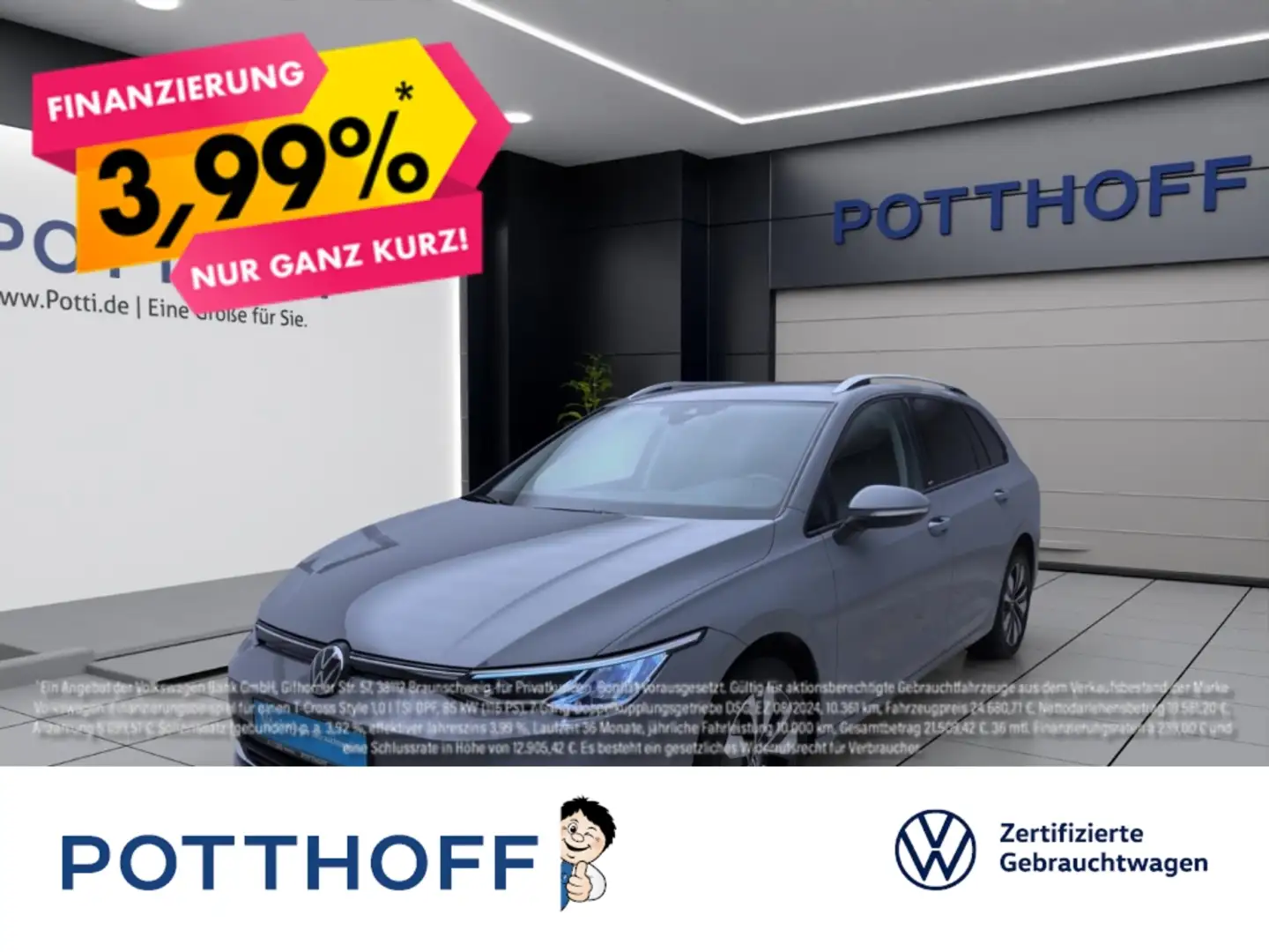 Volkswagen Golf Variant 1.0 TSI MOVE NAVI ACC LED SITZHZG Grau - 1