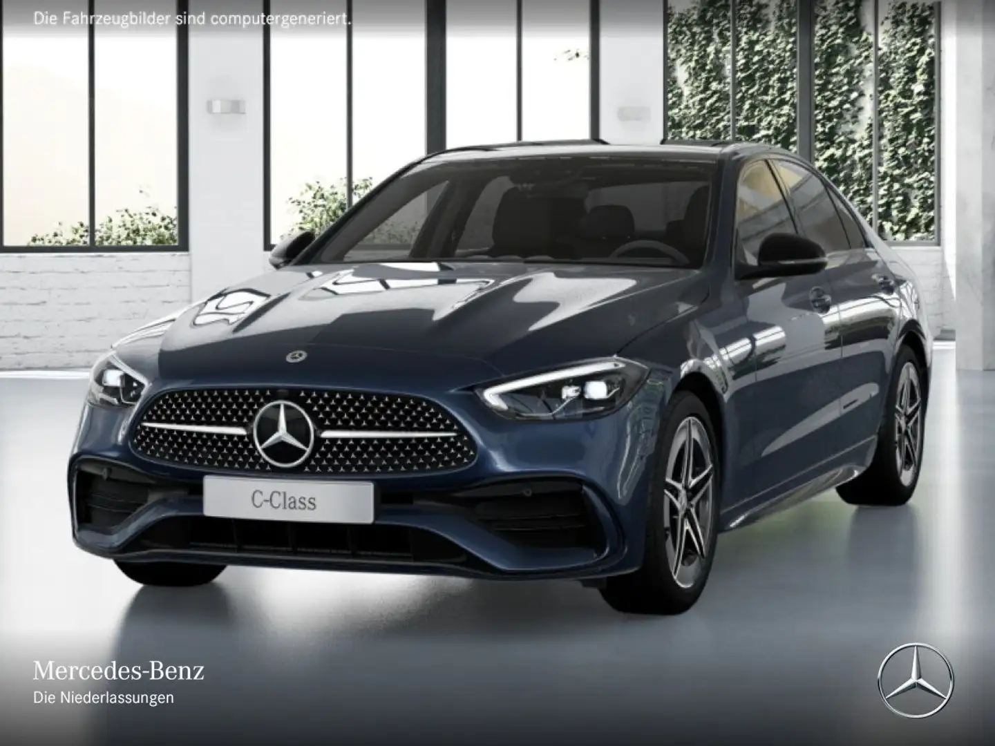 Mercedes-Benz C 400 e 4M AMG+NIGHT+PANO+AHK+LED+BURMESTER+KAMERA Blauw - 2