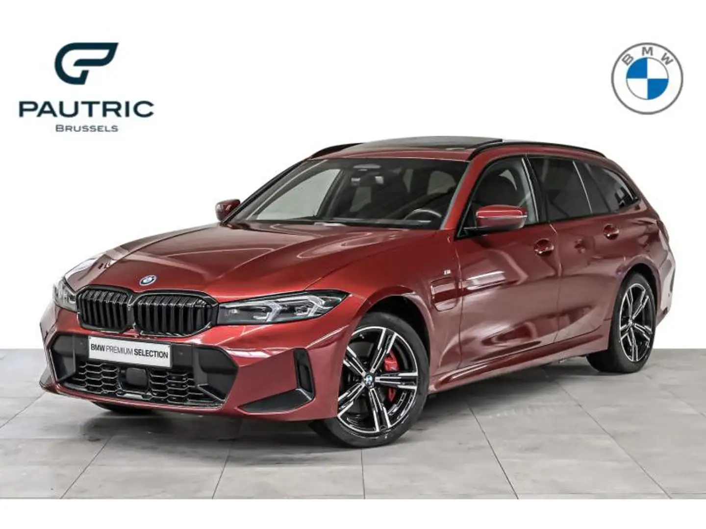 BMW 330 e xDrive Touring ! FACELIFT ! 2ans/jaar garantie Rood - 1