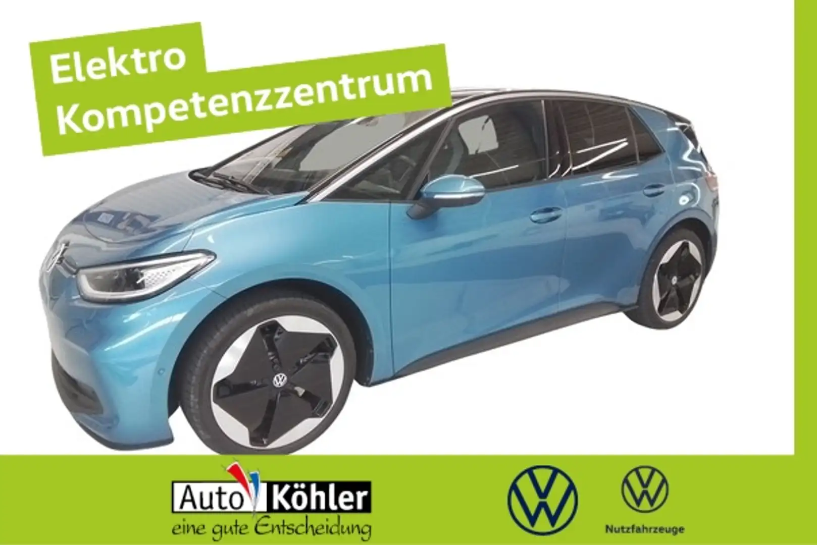 Volkswagen ID.3 Pro S Matrix/CCS/CarPlay/360/ACC/HUD/Kamera Blau - 1