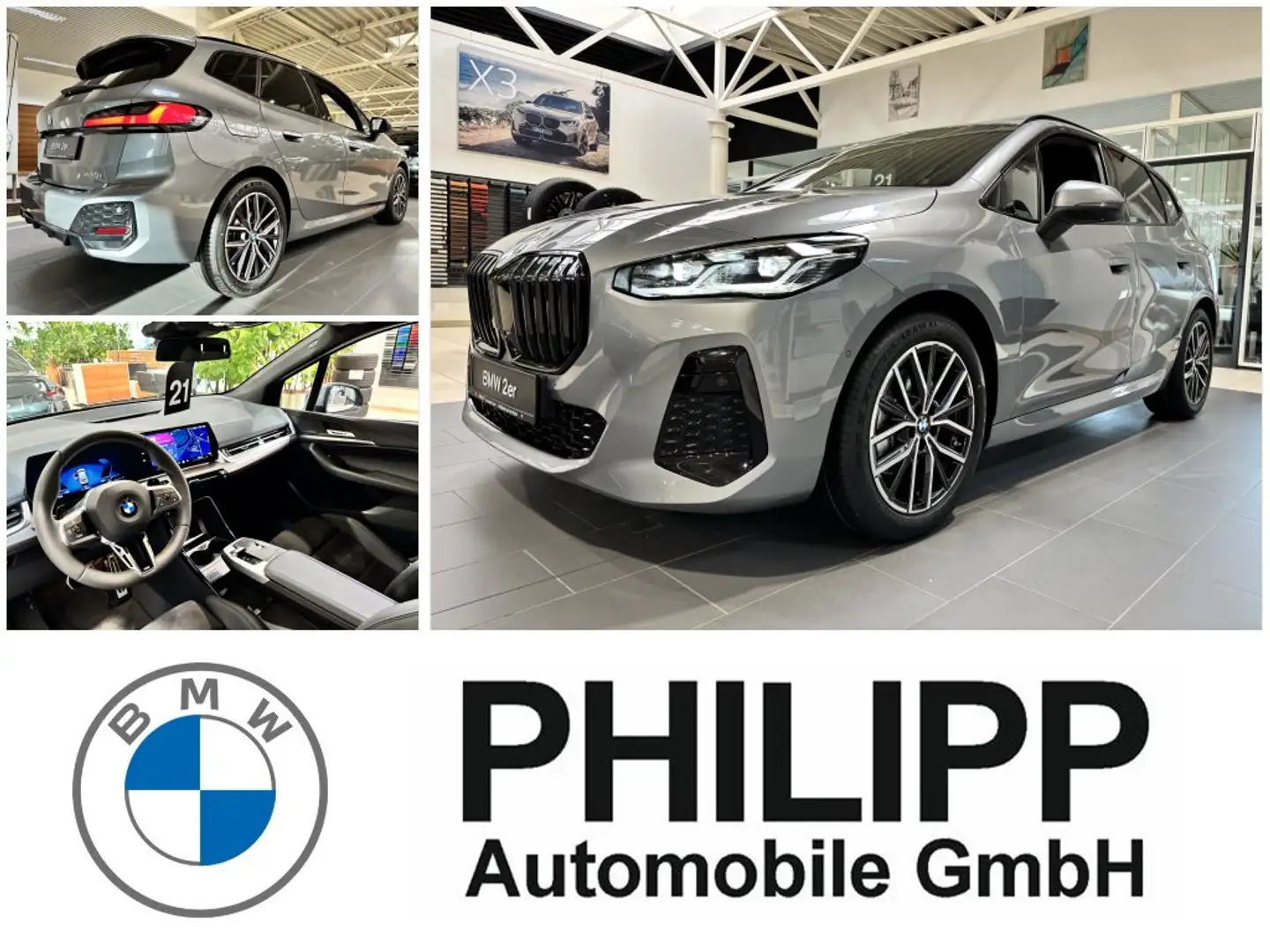 BMW 220 i Active Tourer M Sportpaket AHK 18" Premium Gri - 1